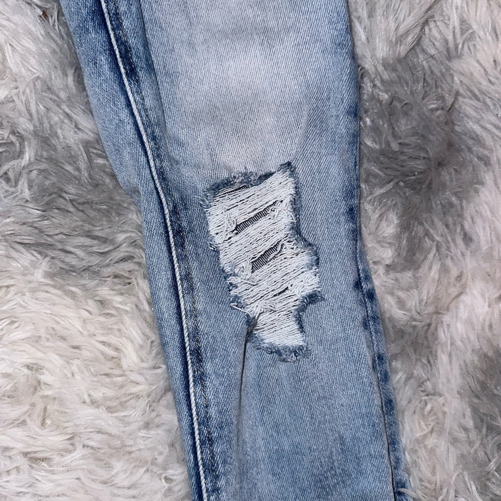 Bayeas Classic Light Wash 90’s Blue Denim Jeans - EUC Size 24 - Picture 4 of 13